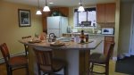 Eat-in kitchen before your full ski day at Loon Mountain